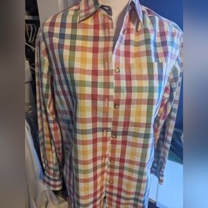 Liz sport plaid blouse long sleeve